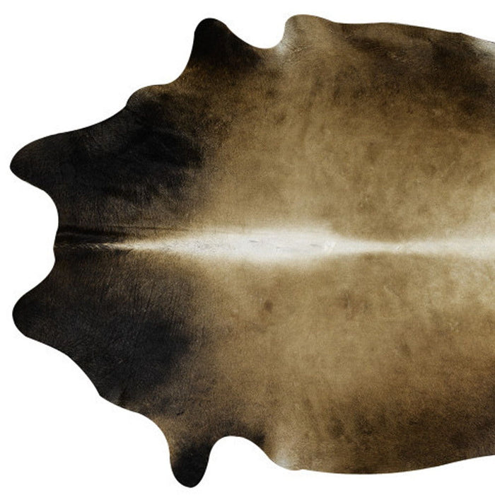 5' x 7' Genuine Cowhide Hand Knotted Area Rug - Tan