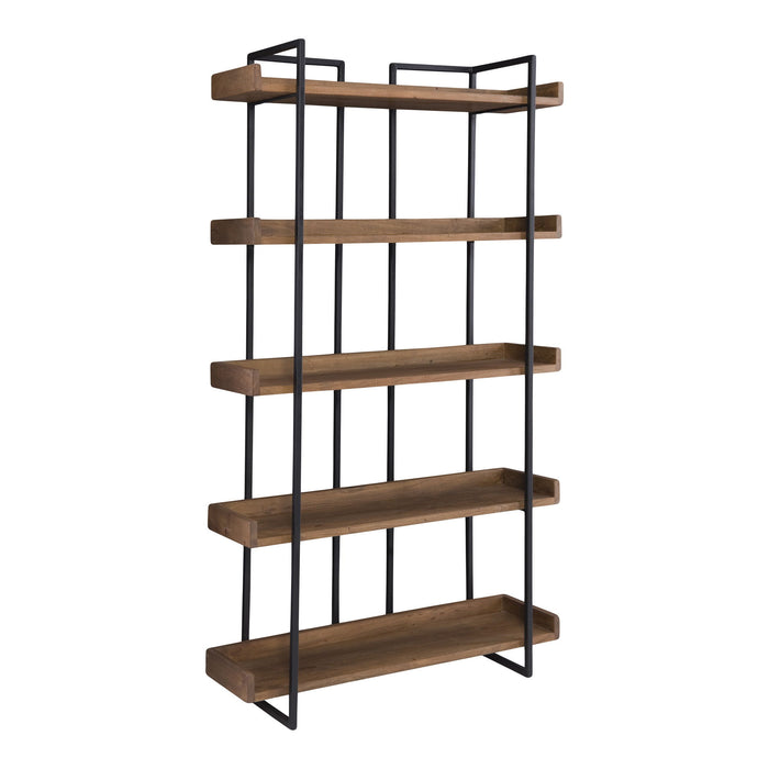 Five Tier Bookcase (517716) - Black / Brown