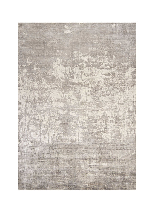 5' x 7' Hand Loomed Abstract Brushstroke Indoor Area Rug - Beige
