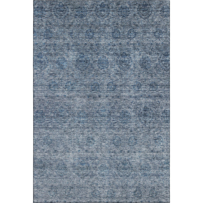 10' X 14' Abstract Washable Area Rug With UV Protection (688093) - Blue / Silver