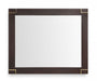 33-inch brown and gold framed accent mirror from HomeRoots, showcasing a stylish decorative mirror with a rectangular shape.