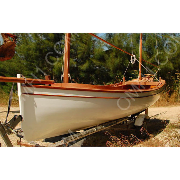 Hand Painted Model Boat (624610) - Light Brown / Beige