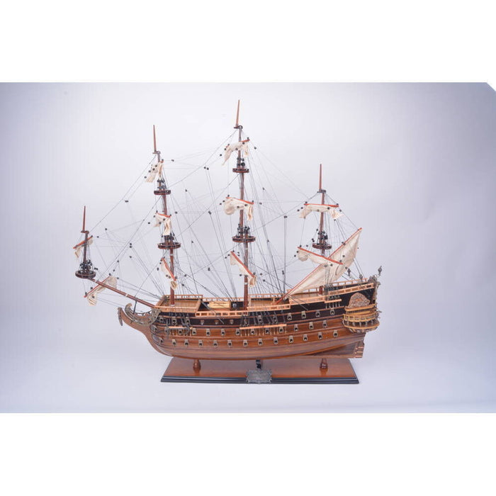 Hand Painted Model Boat (624628) - Light Brown