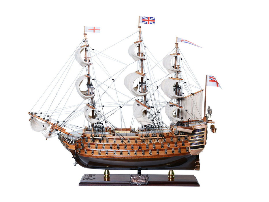Hand Painted Model Boat (624631) - Light Brown