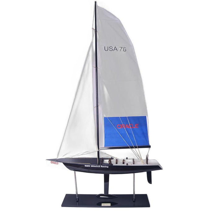 Hand Painted Model Boat (624693) - White / Black