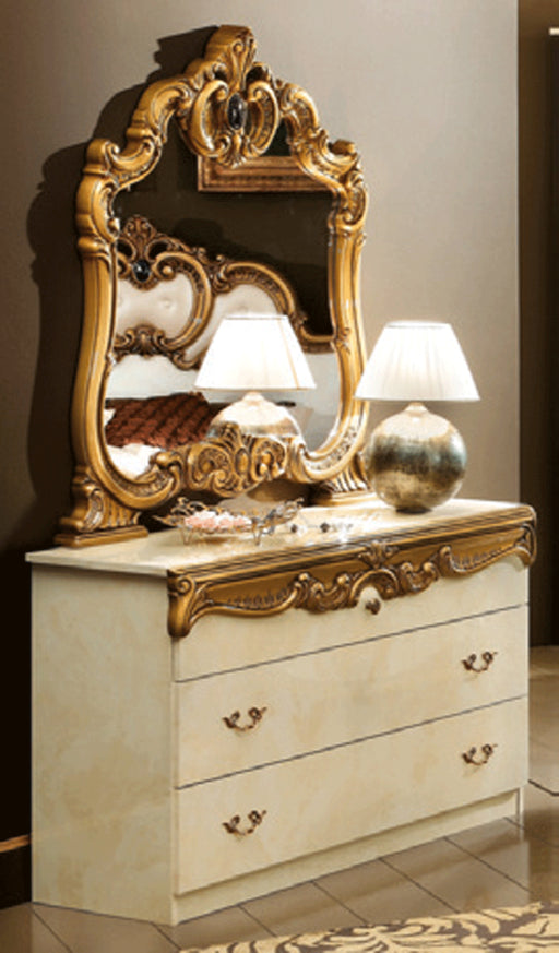 ESF Camelgroup Italy Barocco Single Dresser Ivory/Gold i11460
