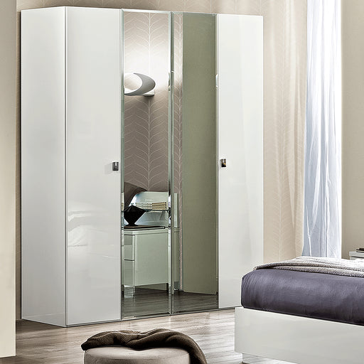 ESF Camelgroup Italy Onda 4 Door Wardrobe with 2 Mirror doors i22671
