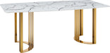ESF Extravaganza Collection 131 Dining Table Gold i27593