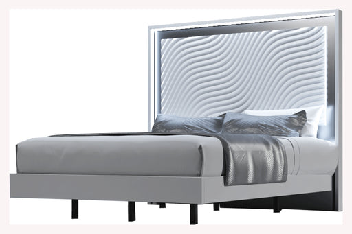 ESF Franco Spain Wave Queen Size Bed with Light i36280