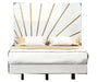 ESF Franco Spain Oro White King Size Bed with Light i38197