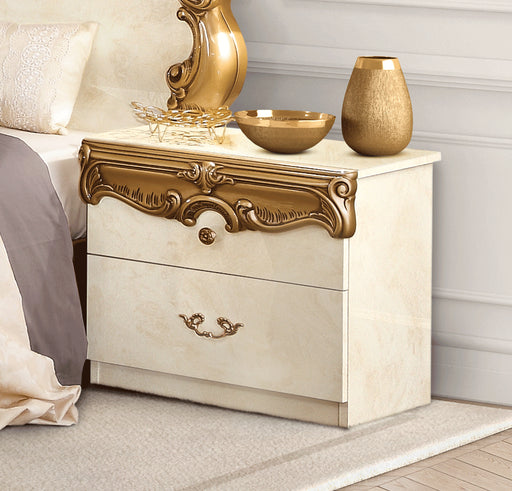 ESF Camelgroup Italy Barocco Ivory/Gold Nightstand i3849