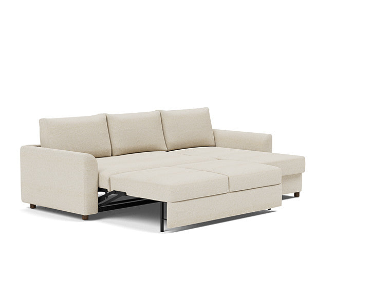 Innovation Living Neah Sofa Bed, Chaise Queen Size With Curved Arms