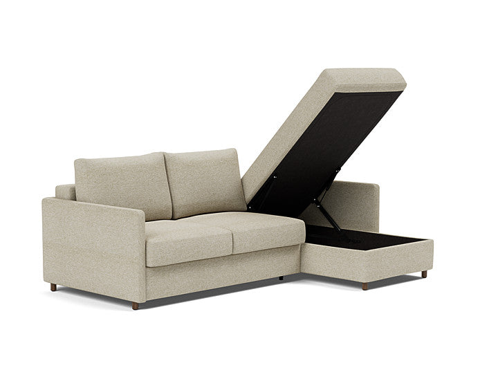 Innovation Living Neah Sofa Bed, Chaise Full Size With Slim Arms