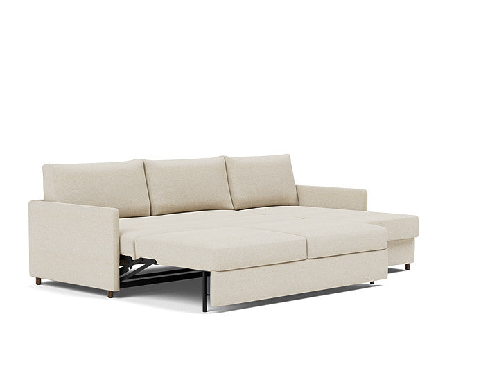 Innovation Living Neah Sofa Bed, Chaise King Size With Slim Arms