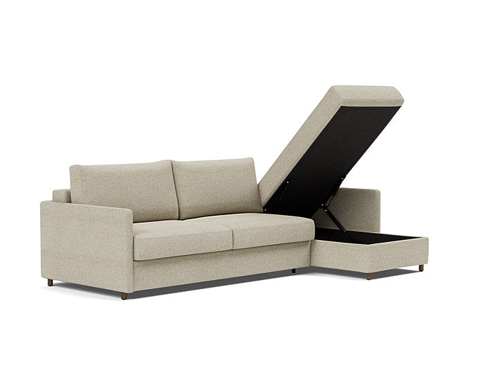 Innovation Living Neah Sofa Bed, Chaise King Size With Slim Arms