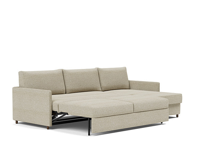 Innovation Living Neah Sofa Bed, Chaise King Size With Slim Arms