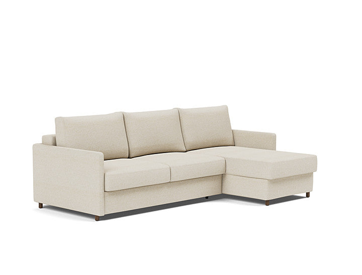 Innovation Living Neah Sofa Bed, Chaise Queen Size With Slim Arms