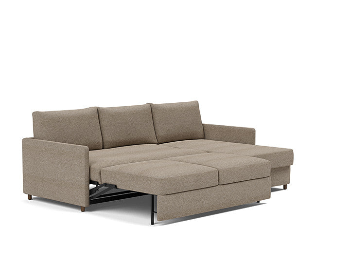 Innovation Living Neah Sofa Bed, Chaise Queen Size With Slim Arms