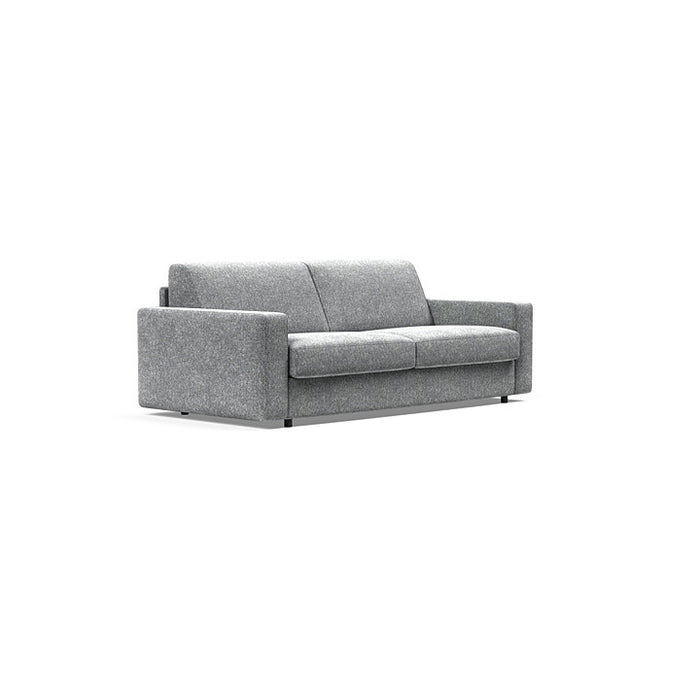 Innovation Living Carnell sofa bed with standard arms, showcasing its modern design and comfortable seating.
