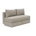 Innovation Living Osvald sofa bed with modern design, featuring a sleek grey fabric upholstery and convertible sofa functionality.