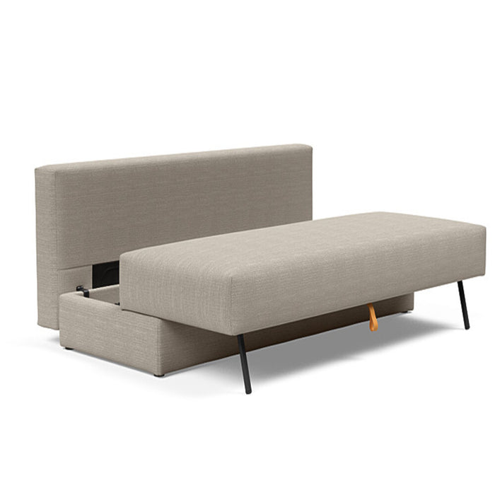 Innovation Living Osvald sofa bed with modern design, upholstered in neutral fabric, featuring a sleek, convertible sofa for versatile seating.