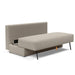 Innovation Living Osvald sofa bed with modern design, upholstered in neutral fabric, featuring a sleek, convertible sofa for versatile seating.