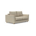 Innovation Living Neah full-size sofa bed with curved arms, modern design, upholstered in light fabric, with sleek metal legs.