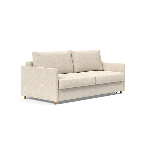 Innovation Living Neah king size sofa bed with slim arms, featuring modern design and plush upholstery for stylish comfort.