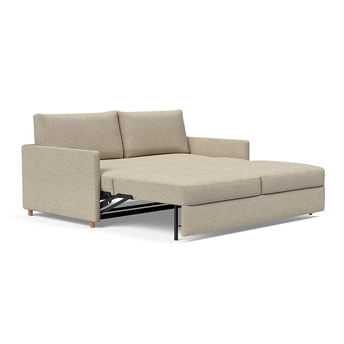 Innovation Living Neah king size sofa bed with slim arms, stylish modern sofa showcasing its sleek design and comfortable seating.