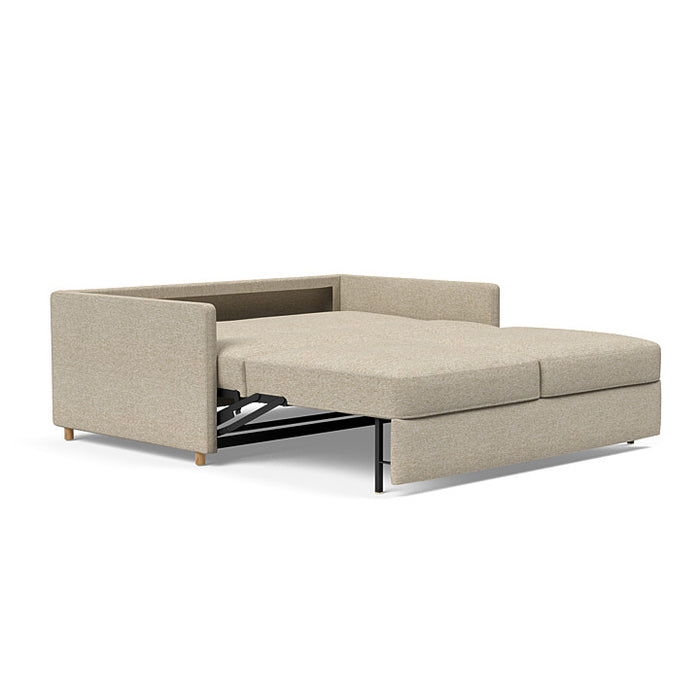 Innovation Living Neah Queen Size Sofa Bed with Slim Arms, modern sofa featuring clean lines and versatile seating and sleeping options.