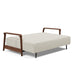 Innovation Living Ran Deluxe Excess Lounger sofa bed in modern fabric, featuring a sleek design and adjustable backrests.