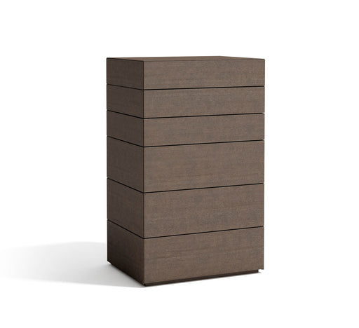 J & M Furniture Almada Ash Accent Chest with sleek wood finish and modern design, featuring multiple drawers for ample storage.