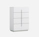 White J & M Furniture Oslo Accent Chest with sleek design and storage drawers, ideal for living room or bedroom decor.