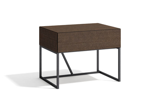 J & M Furniture Almada Night Stand in Ash wood, modern accent nightstand with sleek design and storage drawer.
