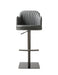 Charcoal J & M Furniture K C418A-58 barstool with wooden legs and cushioned seat, modern design for kitchen or bar area.