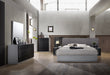 J & M Furniture Tribeca queen size bed in Wenge wood with sleek modern design and sturdy frame.
