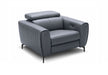 Blue-grey J & M Furniture Lorenzo chair from the chair sets collection, showcasing a modern, comfortable seating design.