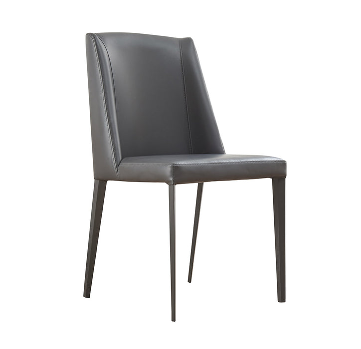 Dark grey J & M Furniture MC Reno dining chair from the chair set, showcasing modern design and comfortable seating.