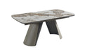 J & M Furniture RH Morandi extension dining table with a sleek wooden surface and extendable design for versatile seating.