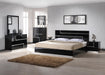 J & M Furniture Lucca dresser with matching mirror, showcasing a wooden storage unit and elegant mirror for bedroom decor.