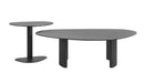 Charcoal grey J & M Furniture RH 9698 end table with a modern rectangular design and sleek finish.