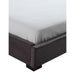 Grey J & M Furniture Serene King Bed with upholstered headboard and clean design, perfect for a modern bedroom.