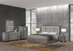 J & M Furniture Amora mirror with a sleek, modern frame, reflecting a stylish and contemporary interior space.