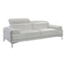 White J & M Furniture Nicolo Queen Bed with a modern design, showcasing a sleek and spacious bedroom furniture piece.
