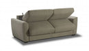 J & M Furniture Marin Premium sofa bed in light grey fabric, showing the sleeper sofa in an open position with a comfortable sleeping area.