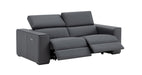 Blue grey J & M Furniture Picasso loveseat with plush cushions and modern design, ideal for stylish living room seating.