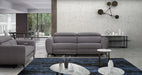 Grey J & M Furniture Lorenzo stationary sofa with plush cushions and modern design, perfect for living room comfort.