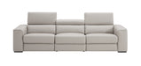 Silver grey J & M Furniture Picasso stationary sofa with sleek modern design and plush cushions visible in the image.