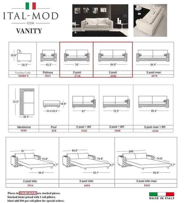 J & M Furniture The Vanity 530 Leather Sofa in White