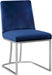 Set of two Meridian Furniture Heidi dining chairs with modern design and upholstered seats, ideal for kitchen or dining room.